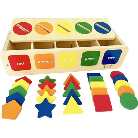 Montessori Toys Color&Shape Sorting Learning Matching Box for Baby Toddlers 1-3 - Picture 1 of 7